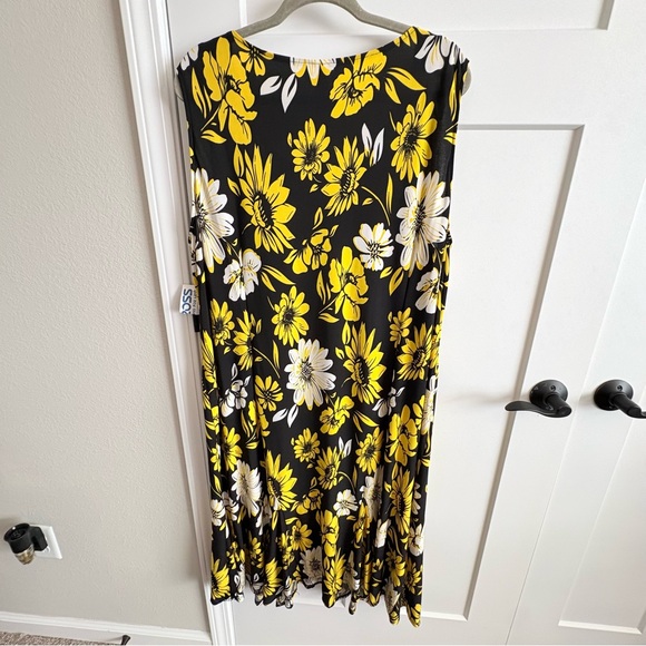 NWT, Julian Taylor, 24w, plus, sleeveless, dress, dressy casual, floral - Picture 4 of 7